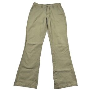 Vintage Abercrombie Pants Womens 2 Uniform Military Chino Boot Y2K Canvas Beige
